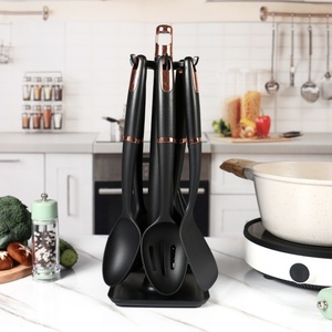 Ensemble de 9 ustensiles de cuisine, outils de cuisson, ustensiles et gadgets de cuisine en nylon avec support de rangement rotatif - Product Image 6