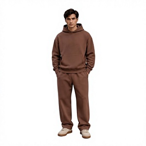Conjunto Deportivo de Felpa para Hombre, Cómodo y Atlético, con Camiseta de Manga Larga y Pantalones a Juego para Usar Todo el Día - Product Image 1