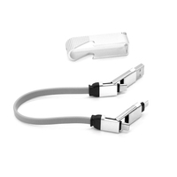 Cadeau original Chargeur rapide tendance USB 3A 60W Câble de charge rapide Mini ouvre-bouteille avec câble de données 4 en 1 pour téléphone portable.