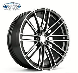 Cerchi in Alluminio Forgiato RKR 5x120 Grigio Canna di Fucile a <span class=keywords><strong>5</strong></span> Razze, Durevoli per Veicoli da Corsa 4x4, Guida Stabile, Disponibilità Immediata - Product Image 1