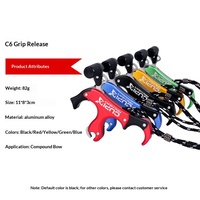 Direct usine JIZHAN Déclencheur de tir à l'arc à 3 doigts haute précision C6 en aluminium à pointe interchangeable pour tir avec arc composé