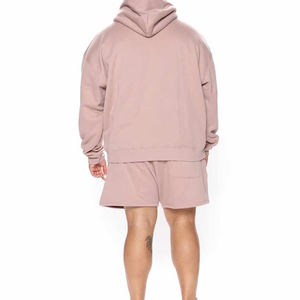 Sudadera con capucha personalizada y conjuntos cortos de dos piezas 2026 diseño personalizado angustioso y bordado para hombres - Product Image 3