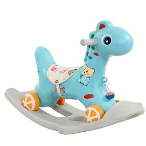 Caballito Balancín <span class=keywords><strong>para</strong></span> Niños, Juguete <span class=keywords><strong>Dos</strong></span> en Uno <span class=keywords><strong>para</strong></span> Bebés, Regalo <span class=keywords><strong>de</strong></span> Primer Cumpleaños, Caballo Pequeño <span class=keywords><strong>de</strong></span> Doble Uso con Cuatro Ruedas, 0-36 <span class=keywords><strong>Meses</strong></span> - Product Image 2