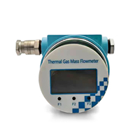 Débitmètre numérique en acier inoxydable personnalisable, débitmètre massique thermique avec écran LCD pour eau, gaz, liquide