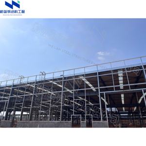 プレハブ軽量鉄骨構造建築物（Q355鋼材切断サービス付き、資材保管用に色カスタマイズ可能） - Product Image 3