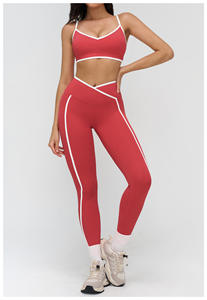 Service OEM Vente chaude Color Blocking Sexy Sport Wear Soutien-gorge de sport ajustable à bretelles pour femmes - Product Image 5