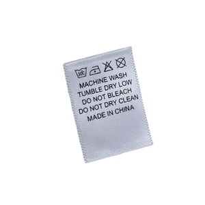 Biểu Tượng Tùy Chỉnh Chất Lượng Cao Vải Satin Máy In Nhãn Stain Rửa Chăm Sóc Nhãn - Product Image 4
