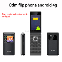 Ponsel Lipat Android Layar Ganda HD 4G ODM OEM dengan Layar 2.8"+1.77" RAM/ROM yang Dapat Disesuaikan Produsen Cina