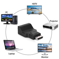 DP a VGA Cable DisplayPort Macho a VGA Hembra Convertidor Adaptador Cable para PC portátil