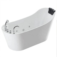 Baignoire Spa de Luxe Autoportante en Acrylique Style Japonais avec Massage pour Maison et Hôtel