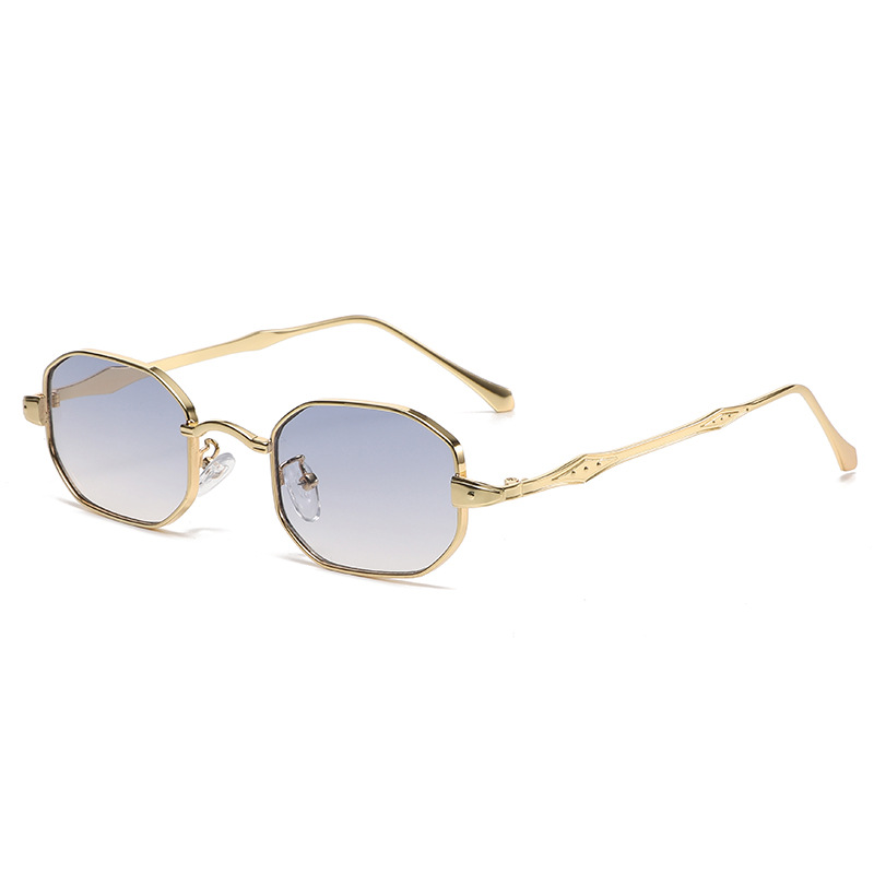 Gold/gradient blue brown