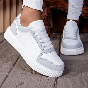 Chaussures de sport rétro pour hommes - Chaussures de skateboard légères pour toutes les saisons, dessus en PU et semelle en EVA, doublure en tissu respirant, lac - Product Image 3