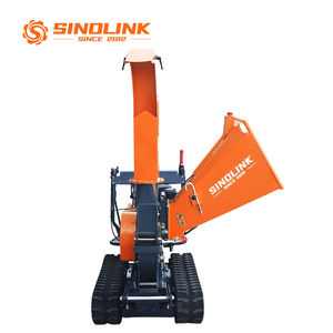 Broyeur de bois à châssis sur chenilles, alimenté à l'essence - Moteur et roulement, garantie 1 an - Pas de travaux de construction routière nécessaires pour les terrains forestiers en pente - Product Image 4