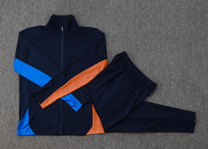 Veste d'entraînement à manches courtes avec fermeture éclair intégrale, séchage rapide, pour l'automne et l'hiver, tenue de football pour les clubs européens de Marseille 24/25 - Product Image 3