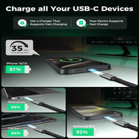 Câble USB-C vers C tressé en nylon de 1,8 m et 3 m, charge ultra-rapide 240 W, Type C 3.1, câble de charge rapide 4K pour téléphone, ordinateur portable et tablette
