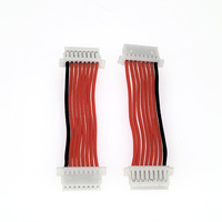 JST-SH 1.0MM 2/3/4/5/6/7/8/9 Pin Double Male konektor pre-crimp Terminal silikon kawat kabel untuk RC Drone FPV ESC papan sirkuit