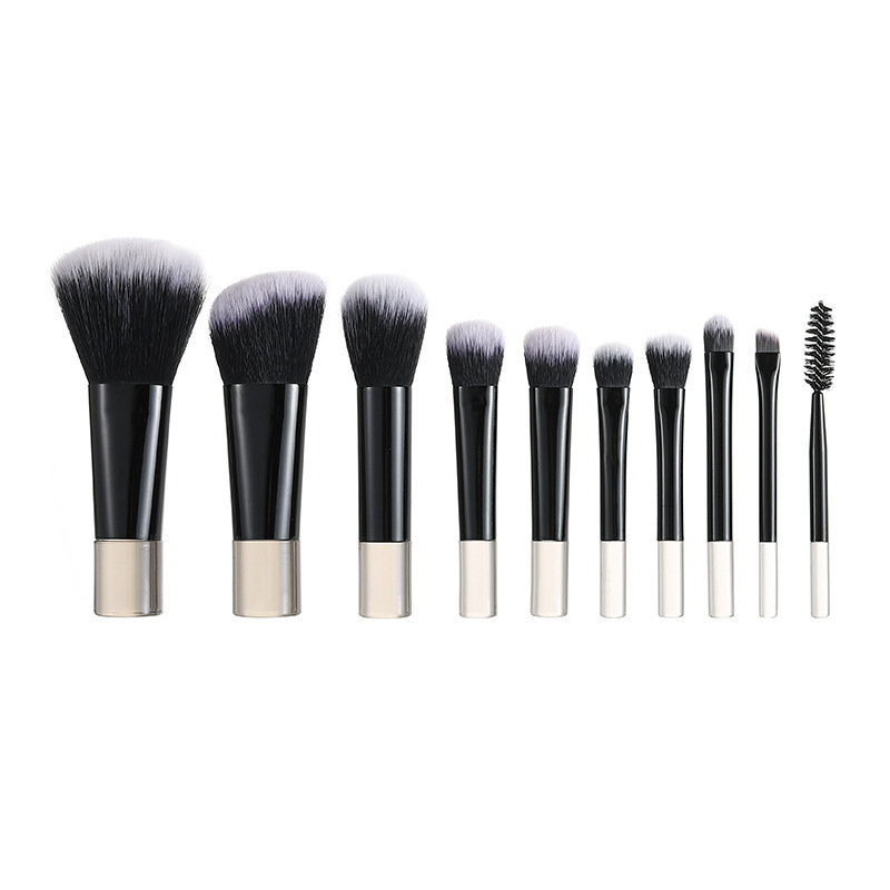 10 black bare brush-transparent handle