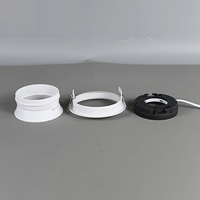 Boîtier de downlight LED GX53 en fer, cadre encastré avec douille, luminaire de plafond compatible avec les ampoules GX53 standard