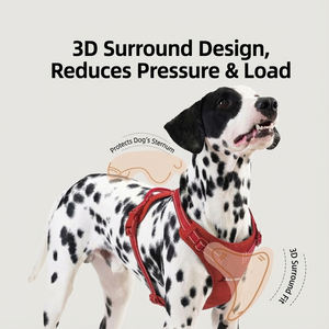 ハンヤン卸売カスタム反射調整可能スポーツシンプル猫犬ハーネスタクティカルノープル通気性ソフト快適犬用 - Product Image 3