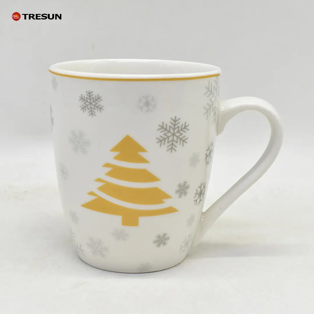크리스마스 또는 생일 선물 크리스마스 테마 토기 세라믹 머그잔 컵