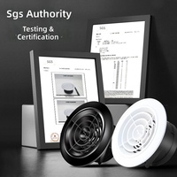 Diffuseur de ventilation mural moderne en ABS pour système d'air frais, sortie d'aération et de climatisation, Chine