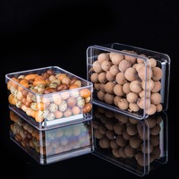 Boîtes rectangulaires en plastique transparent pour biscuits, bonbons et mariage Boîte d'emballage recyclable pour félicitations Tiramisu