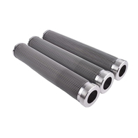 Elemen Filter Jaring Baja Tahan Karat SS316L Lipat Tekanan Tinggi Kustom, Pengganti untuk Kartrid Filter Cairan Uap Minyak Pall
