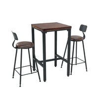 Tables et tabourets de bistrot industriels en gros, tables de bar de luxe en fer moderne, chaises de bar hautes, tables et tabourets de bar