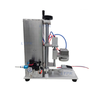 Machine de scellage et de capsulage semi-automatique pneumatique exclusive pour bocaux en verre et en plastique avec couvercle métallique, prix d'usine