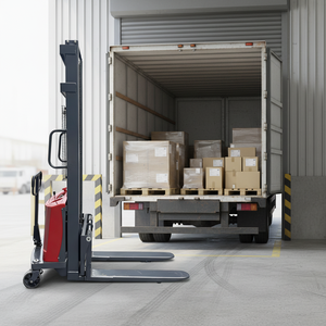 Chariot élévateur semi-compact CE 1T 1.5T 1500kg, transpalette autoportant, chariot de manutention - Product Image 4