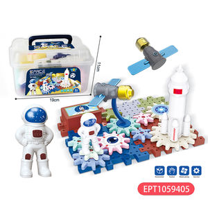 EPT 31 piezas <span class=keywords><strong>espacio</strong></span> aeroespacial engranaje giratorio bloques de construcción niños conjunto juguetes bloque juguete para niños - Product Image 2