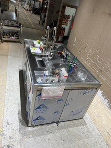 สถานีค็อกเทลเชิงพาณิชย์แบบกำหนดเองได้ บาร์ค็อกเทลสแตนเลสพร้อมเครื่องล้างแก้ว สำหรับร้านอาหารและโรงแรม - Product Image 3