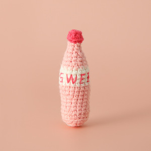 Pure Handcrafted Wool Keychain, Mini Simulation <strong>Food</strong> Set with a Childlike Style, Pendant, Small Hamburger, Chicken Leg, French - Product Image 4