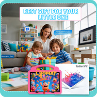 Tablette pour enfants 10,1 pouces 4G LTE Android 12 Double SIM Écran IPS 3 Go + 64 Go Jouet éducatif Cadeau pour enfants Anniversaire Noël OEM ODM