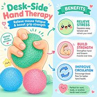 Lot de 3 grandes balles anti-stress texturées ondulées faites à la main, jouets sensoriels Mochi Squishy en cristal, modelables, en gelée de sucre et de maltose, personnalisables