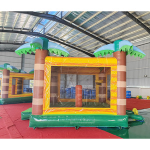 Inflatable đẳng cấp lớn trong nhà trẻ em bị trả lại nhà rừng nhảy đẳng cấp cây cọ thương mại Inflatable lâu đài bouncy cho thuê - Product Image 2