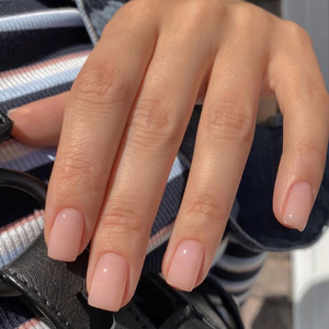 Venta al por mayor Etiqueta Privada <span class=keywords><strong>uñas</strong></span> simple medio corto rectangular cuadrado sólido color puro desgaste <span class=keywords><strong>uñas</strong></span> gruesas prensa en las <span class=keywords><strong>uñas</strong></span> - Product Image 6