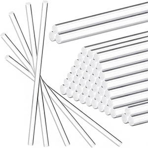 Que acrylic trong suốt hình trụ tùy chỉnh, que kẹo mút, que làm bánh, que acrylic <span class=keywords><strong>mini</strong></span> tự làm để giữ bánh quy - Product Image 6