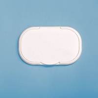 Couvercle à clipser anti-poussière pour lingettes humides et papier toilette, en plastique, de forme ovale, avec système de levage et de tirage, pour gants en nitrile