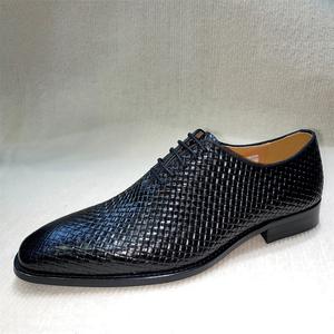 Chaussures décontractées pour hommes en cuir embossé de grande taille, de luxe, populaires, de haute qualité, à motif - Product Image 6