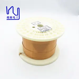 Flat Copper Wire Rvyuan 0.3x2.4 AIW 200 Amide-imide Winding Enameled Magnet Coil Flat Copper Wire For Electric Motor