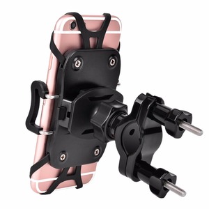 Support de guidon universel réglable à 360 angles support de téléphone de vélo en silicone extensible antichoc support de vélo stable réglable - Product Image 1