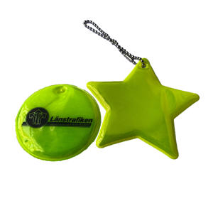 Millan 定制 PVC 迷你塑料 LED 灯手电筒 挤压式 LED 钥匙扣 个性化安全背心钥匙扣 反光钥匙扣 - Product Image 4