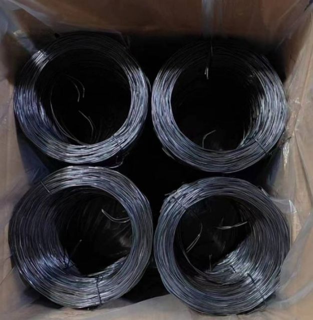 Bwg18 1.24mm Arame Recozido Torcido Loop Tie Wire Binding Wire Soft Black Annealed Twisted Iron Wire