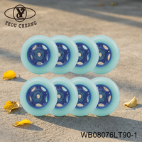 Trottinette pour enfants avec roues en PU WB08076LT90-1 bleu ciel légère pour usage extérieur YEOU CHERNG