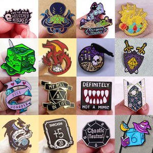 Broche de Metal Esmaltado de Dungeons and Dragons, Serie de Películas, para Sombrero, Abrigo, Insignia, Amigos, Cosplay, Joyería, Regalos - Product Image 2