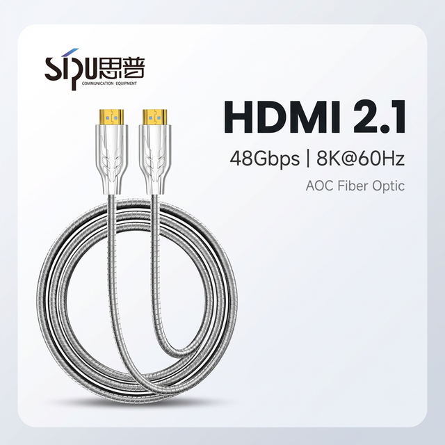 SIPU AOC HDTV 2.1 Fiber Optic Cable 8K 4K 10M 20M 30M 50M 100M High Speed Active Optical Wholesale Network Cable