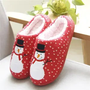 Thuis Pluche Dier Indoor Katoenen Slipper Voor Meisje Jongen Cadeau Slipper 2023 Fabriek Kerst Hert Slipper Huis Pluche Dier Indoor C