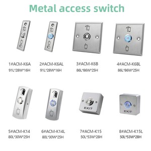 Botón <span class=keywords><strong>de</strong></span> Salida con Control <span class=keywords><strong>de</strong></span> Acceso para Exteriores, Resistente al Agua IP67, Metálico, Infrarrojo, Sin Contacto, para Apertura <span class=keywords><strong>de</strong></span> Puertas, Botón <span class=keywords><strong>de</strong></span> Liberación para Seguridad - Product Image 3