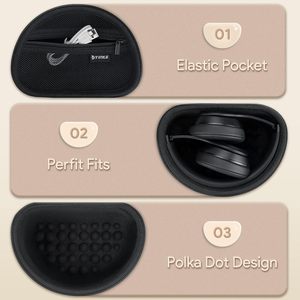 Étui pour écouteurs Beats <span class=keywords><strong>Solo3</strong></span> / Solo 4, sac de rangement rigide portable pour voyage (noir) - Product Image 3